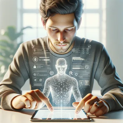 User submitting a legal inquiry form on a tablet